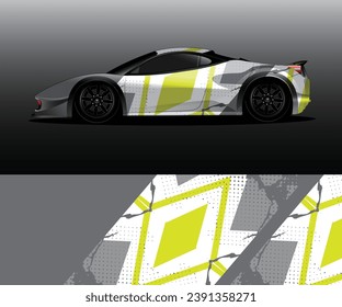 car wrap vector designs with abstract grunge background for vehicle branding