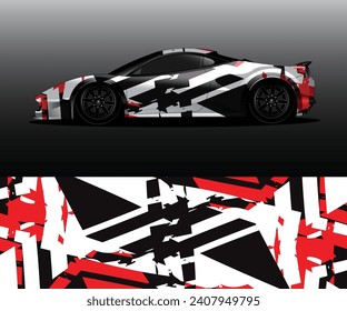 car wrap vector designs with abstract grunge background for vehicle branding