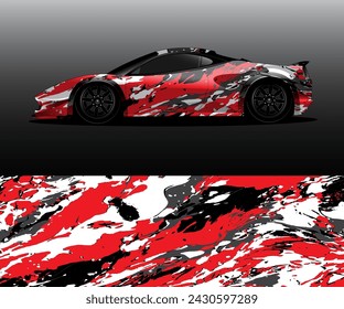 car wrap vector designs with abstract grunge background for vehicle branding