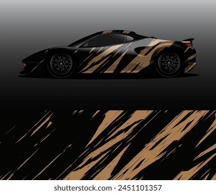 diseños de Vector de envoltura de coche con fondo grunge abstracto para la marca del vehículo