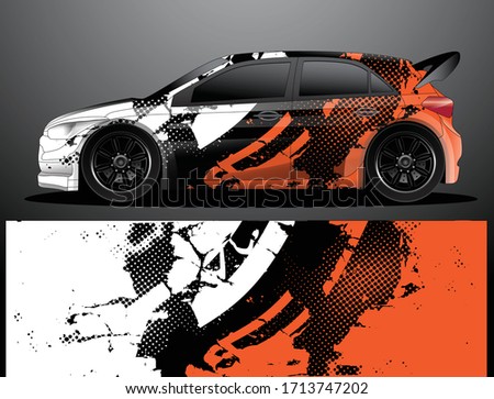 car wrap vector designs with abstract grunge background for vehicle branding