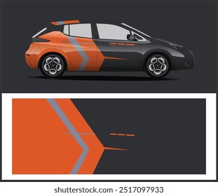 Car wrap vector graphic  Race 