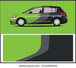  
 	
Car wrap vector graphic racing abstract, for vehicle vinyl wrap sport car