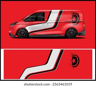  car wrap vector graphics and van Design