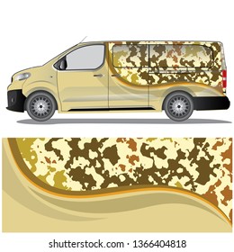 Car wrap vector stock with abstract pattern graphic design. file editable and ready to print.