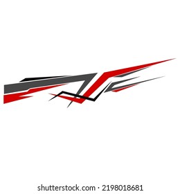 car wrapping decal design vector. car modification decals.
