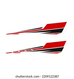 Car Wrapping Decal Design Vector. Car Modification Decals.
