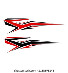 car wrapping decal vector. modern decals for cars
