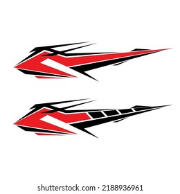 vector de decal de envoltura de coche. calcomanías modernas para coches
