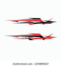 vector de decal de envoltura de coche. calcomanías modernas para coches
