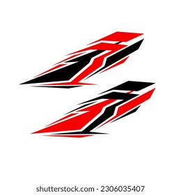 car wrapping decal vector. modern decals for cars
