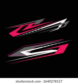 car wrapping decal vector. modern decals for cars
