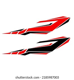 car wrapping decal vector. racing car decals
