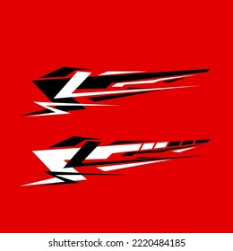 vector de decal de envoltura de coche. calcomanías de carreras
