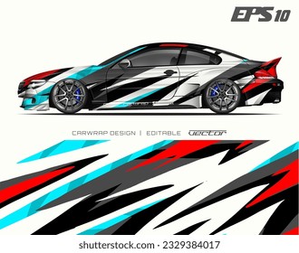 Car wrapping design with abstract texture.racing background designs for race car, adventure vehicle.