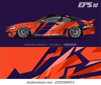 Car wrapping design with abstract texture.racing background designs for race car, adventure vehicle.