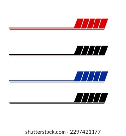 diseño vectorial de livery decal de envoltura de coches. calcomanías modernas