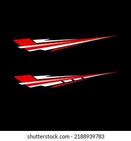 car wrapping sticker vector. modern car stickers
