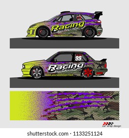 car wrapping vector design. abstract background for vehicle vinyl decal