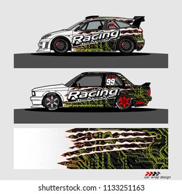 car wrapping vector design. abstract background for vehicle vinyl decal