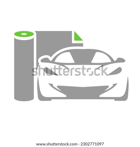 Car wrapping vector icon eps 10