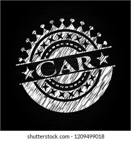 Car written with chalkboard texture