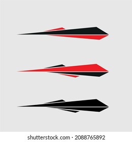 car and yacht body sticker template design vector. modern stickers. sticker printing 