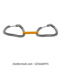 Carabine in bunch icon. Cartoon of carabine in bunch vector icon for web design isolated on white background