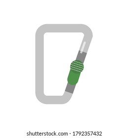 Icono plano de carabina. Imagen aislada de vectores del equipo de montañismo