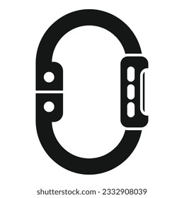 Carabine icon simple vector. Hike travel. Adventure camp