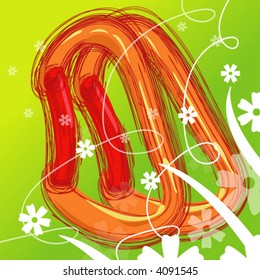 carabineer flowers illustration - vector -