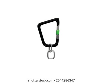 carabiner icon 3d illustration render