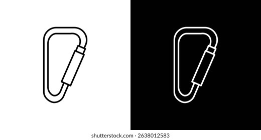 Carabiner icon Graphic vector set for ui design