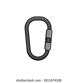 Carabiner Vector Design Template Illustration Stock Vector (Royalty ...