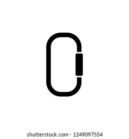 carabiner vector icon