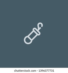 Carabiner vector icon. Carabiner concept stroke symbol design. Thin graphic elements vector illustration, outline pattern for your web site design, logo, UI. EPS 10.