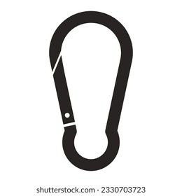 diseño de símbolo de ilustración de icono de vector de carabiner