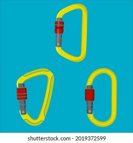 Carabiners for work at height and mountaineering