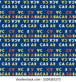 Caracas creative pattern. Digital design for print, fabric, fashion or presentation.
