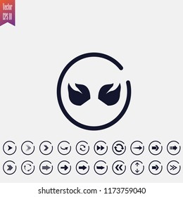 caracter icon vector illustration .arrow icons set