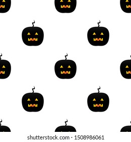 
caracter pumpkin background pattern design. for Hallowen and others
