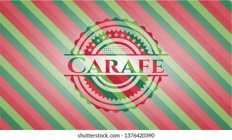 Carafe christmas style emblem.