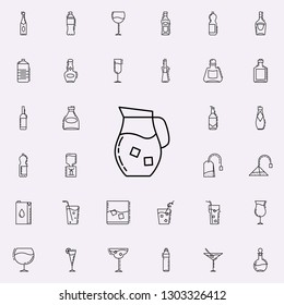 carafe with cold drink dusk icon. Drinks & Beverages icons universal set for web and mobile