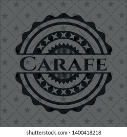 Carafe dark emblem. Vector Illustration. Detailed.