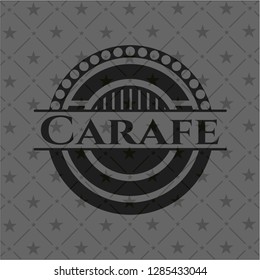 Carafe dark icon or emblem