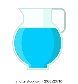 ilustración de vector de clipart plana de carafe