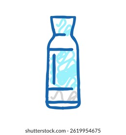 carafe glass doodle icon sketch vector. carafe glass sign. isolated symbol illustration