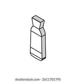 carafe glass isometric icon vector. carafe glass sign. isolated symbol illustration