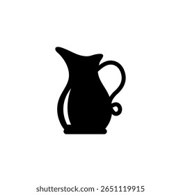 carafe icon isolated sign symbol vector, flat black simple illustration for web and app..eps