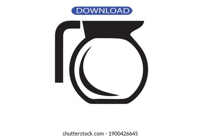 carafe icon or logo isolated sign symbol vector illustration - high quality black style vector icons.